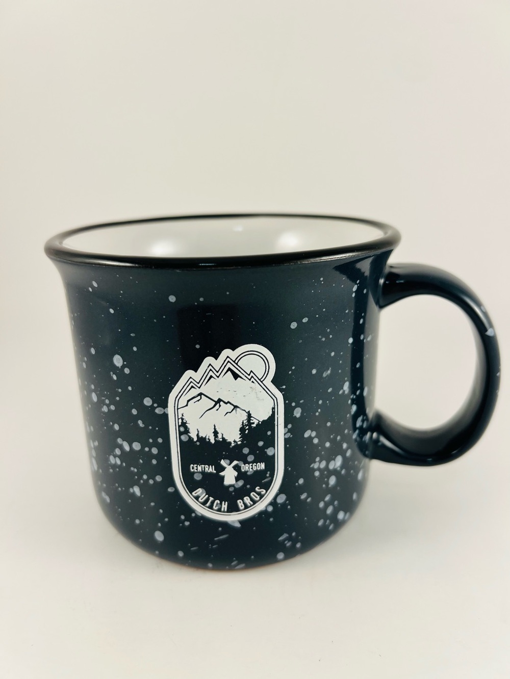 Dutch Bros Ceramic 16 Oz Speckled Coffee Mug